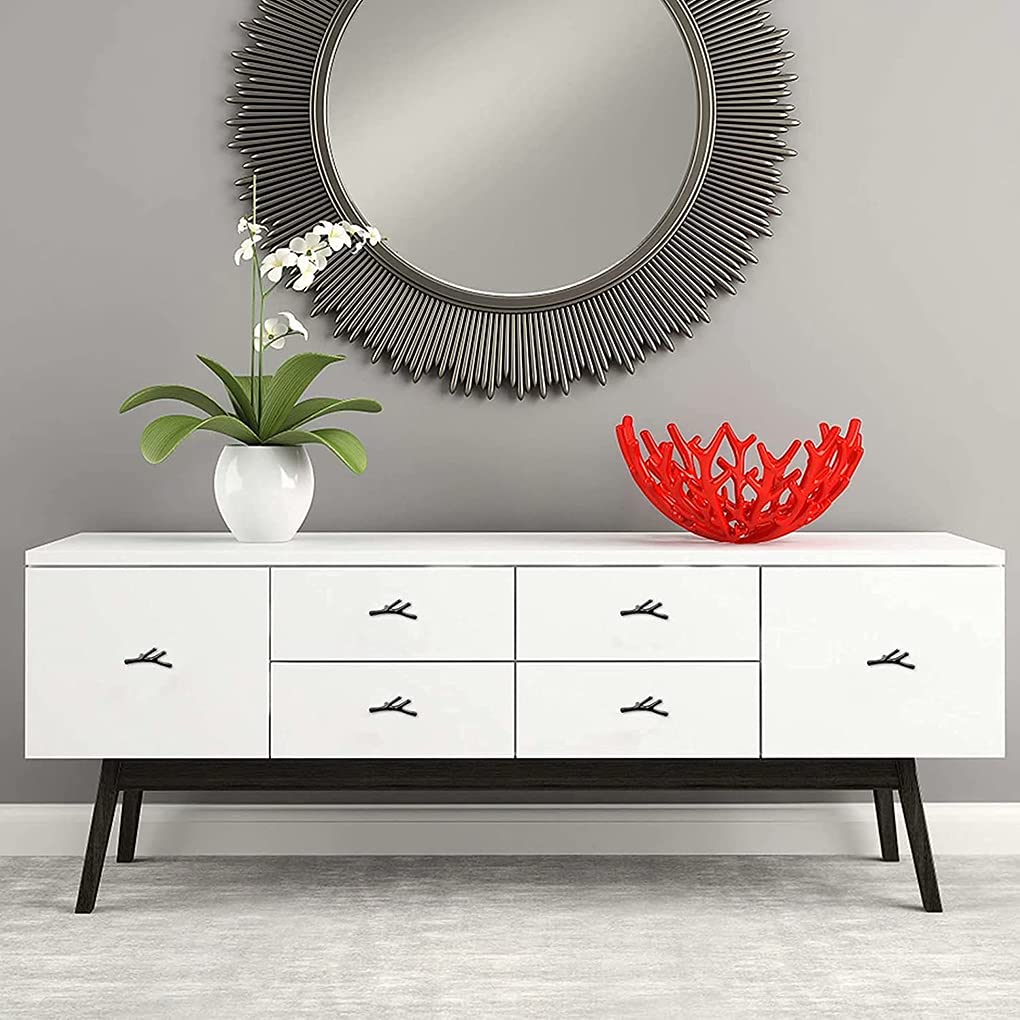 Lot De 25 Poignées Décoratives En Forme De Branche En Alliage De Zinc Pour Armoire, Meubles, Portes, Tiroirs, Centres De Trous (128 Mm