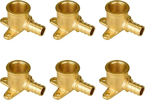 Miniatura 41 de SUNGATOR Paquete de 2 codos de oreja Pex de 1/2 pulgada, sin plomo de latón, accesorios Pex de 1/2 pulgada, certificado NSF