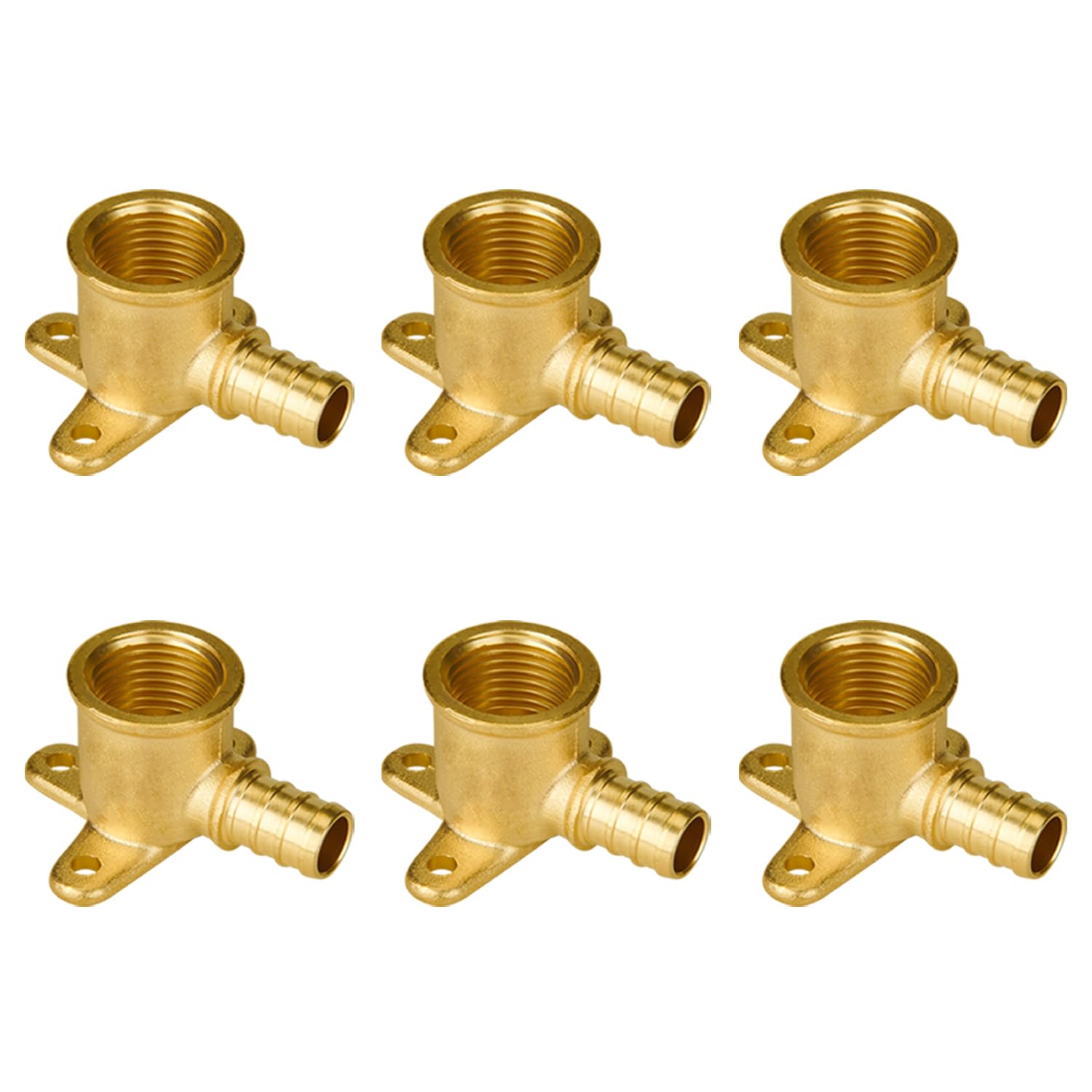 SUNGATOR 6-Pack 1/2 Inch PEX Drop Ear Elbow