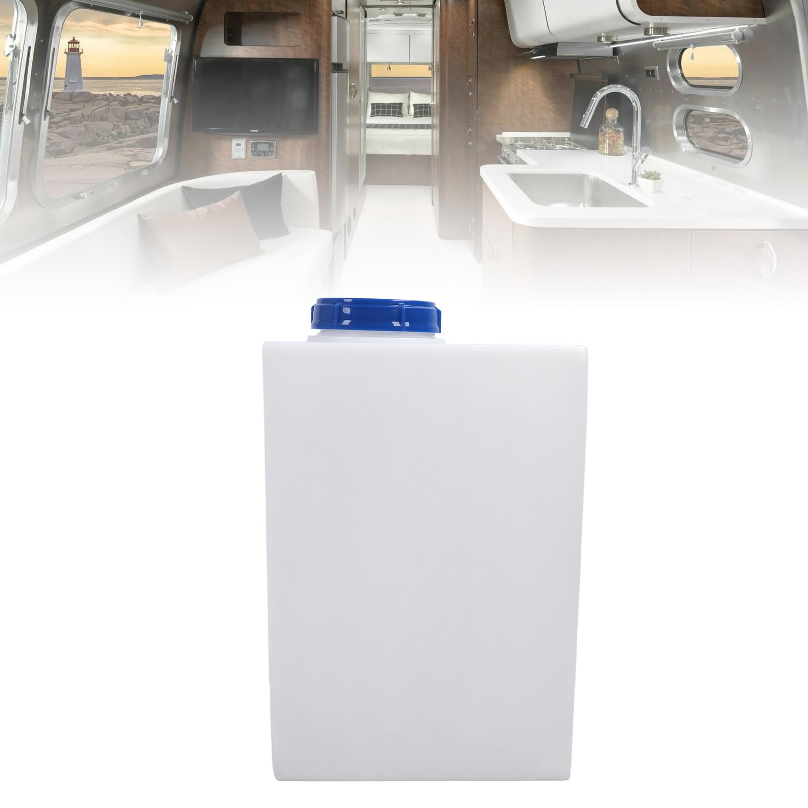 YUYTE [KOMPATIBILITÄT: 16 Gallonen 16 Gallonen RV – Premium-LLDPE-Trinkbehälter mit 130-mm-Einlass für Wohnmobile, Anhänger, Wohnmobile, Boote, Yachten