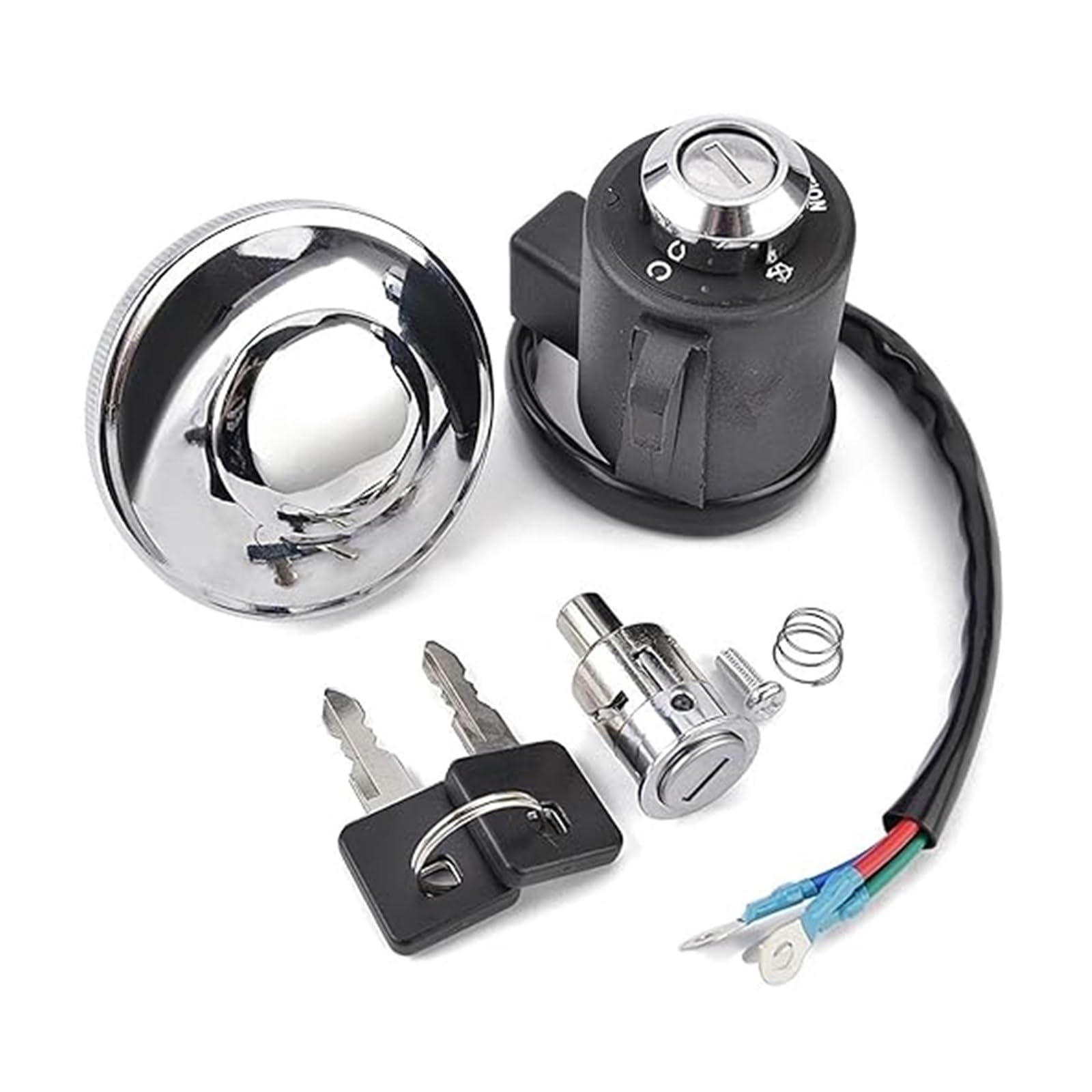 Cerradura De Encendido para XL883 para Sportster 883 1999-2005 61272-92C Interruptor Arranque Bloqueo Encendido Motocicleta Tapa Tanque Gasolina Combustible