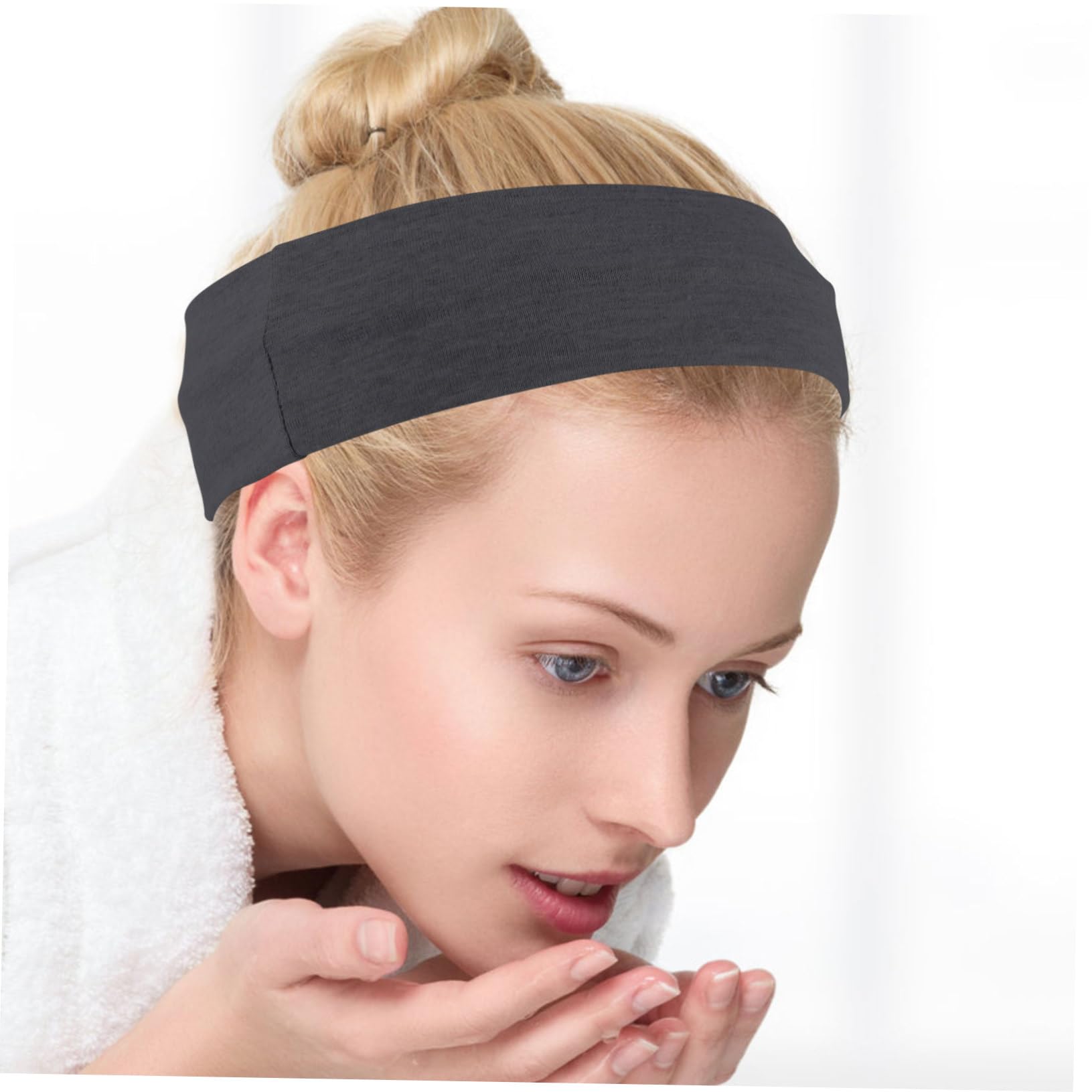 DOITOOL Fasce Sportive per Chioma da Donna a Tinta Unita, Larghe, Elastiche e Traspiranti, Confezione da 16 Pezzi per Yoga