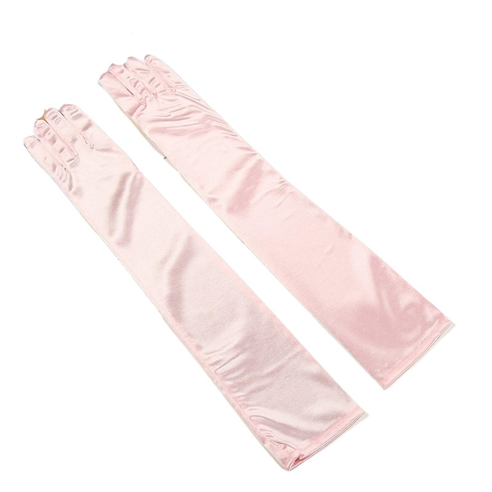 2 paia di guanti lunghi da opera for sposa con dita , ballo for ragazze