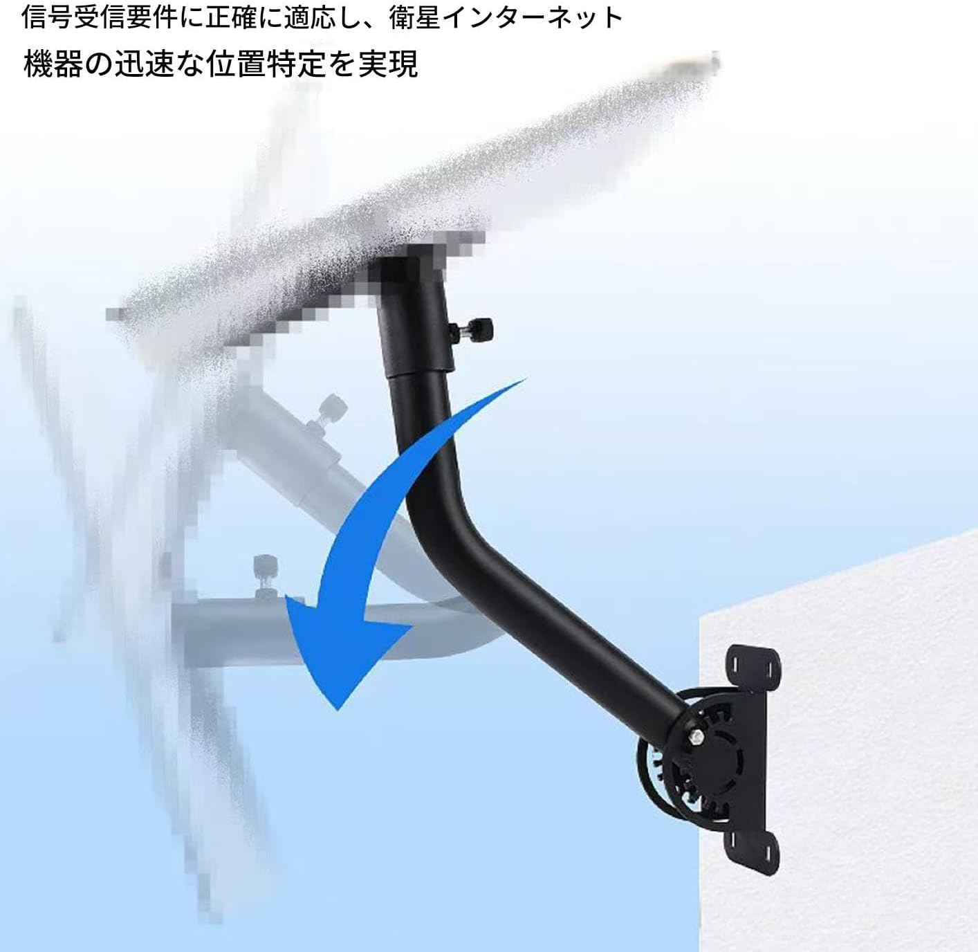 ポールマウントブラケット,精密 金属 コンパクト 取り付け,アンテナマウントブラケット - RV、キャンピング、アウトドア、旅行、家