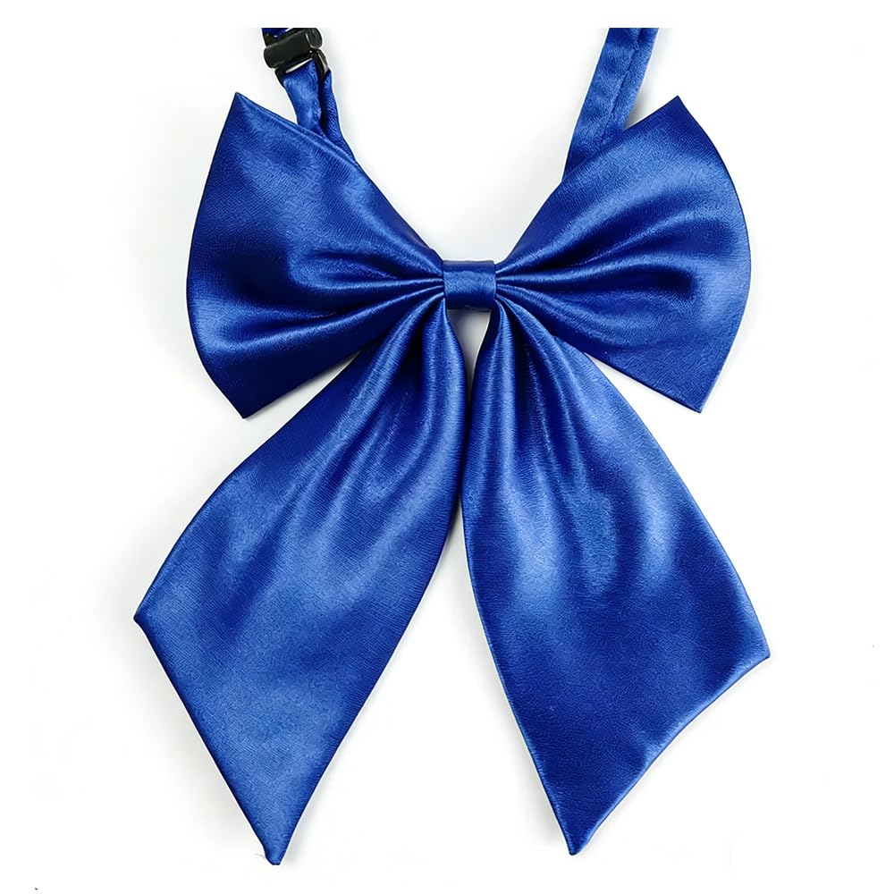 LOPURO Lady Adjustable Pre-tied Bow Tie,Women Uniform Bowtie for Cosplay
