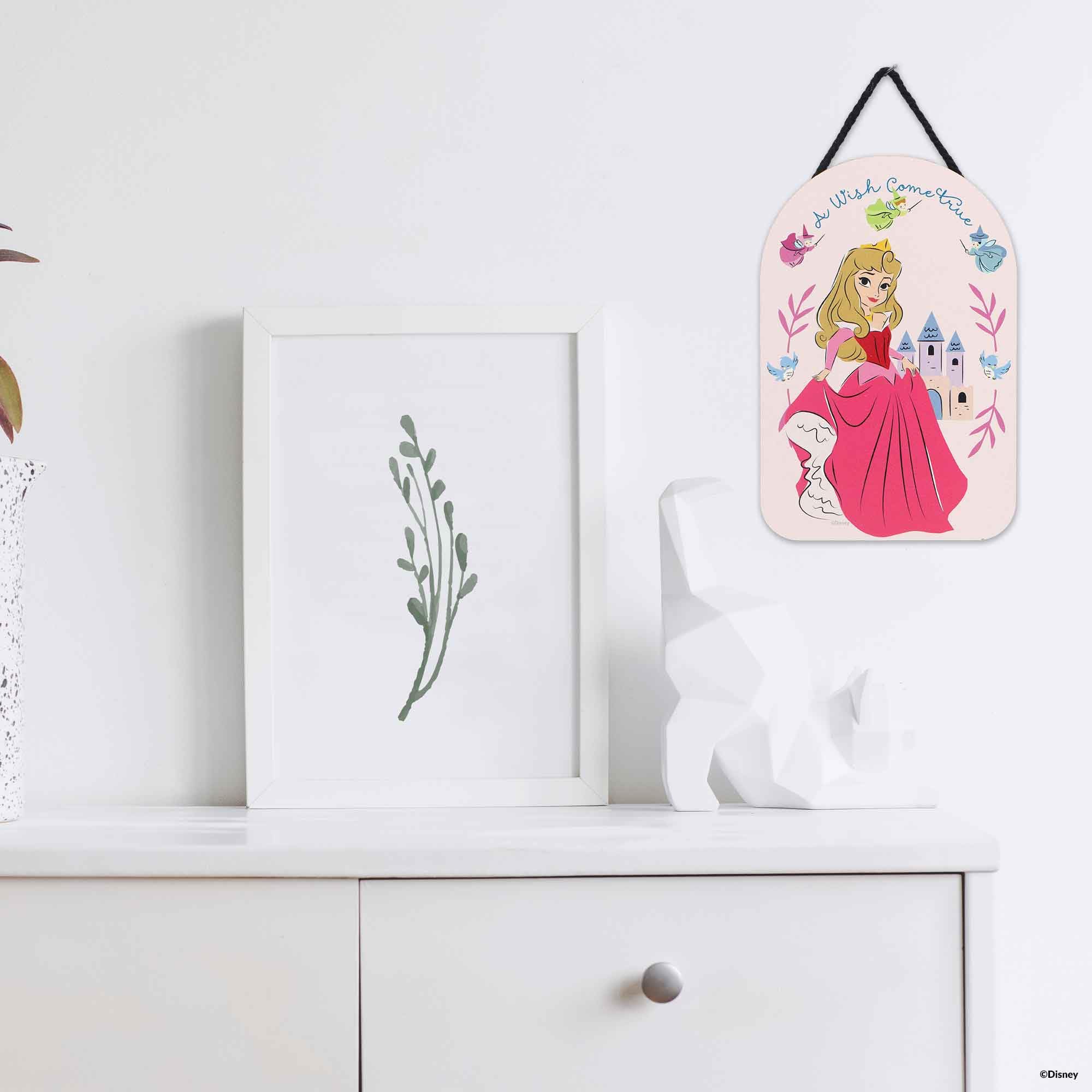Amazon.co.jp: ディズニー 眠れる森の美女 願いが叶う 壁掛け木製壁