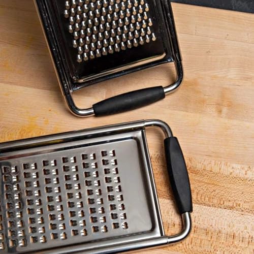 Miniatura 3 de Kings County Tools Ralladores de cinta para cocina de mano  Mango ergonómico  Rallador de queso plano de mano  Herramienta Zester de limón  Pie de