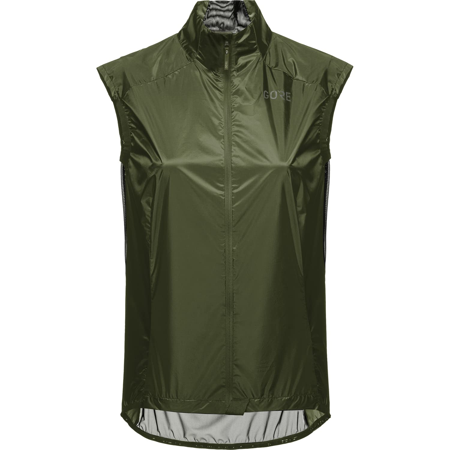 GORE WEAR Women's Cycling Vest Ambient, GORE-TEX INFINIUM, Utility Green/Black, 40