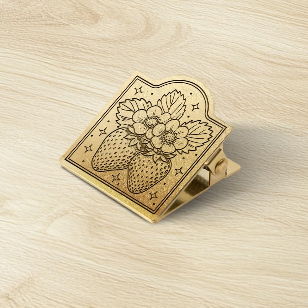 ANATTASOUL Reizigers Notebook Journal Clip Metalen Draak Hoofd Boek Binder Clips Brons Vintage, 4,6 cm x 4,1 cm Decoratieve Heavy Duty Messing Pagina