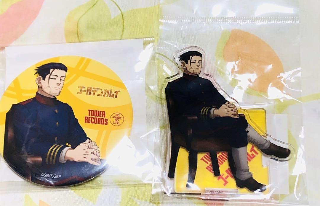 尾形百之助　缶バッジ　TOWER RECORDS　ゴールデンカムイ　タワレコ Amazon.co.jp: ゴールデンカムイ タワレコ 尾形百之助 アクスタ缶