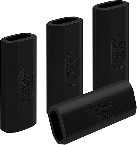 Miniatura 1 de YoungSelly Paquete de 4 conectores adaptadores USB C, compatible con Thunderbolt 43, USB43, PD 240W carga rápida, transferencia de datos de 40 Gbs,