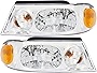 For Lincoln Navigator Headlights Lamps Set 1998 1999 2000 2001 2002 Halogen Driver and Passenger Side