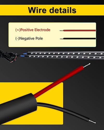 Miniatura 5 de YONGMING Atmosphere - Tiras de luces LED para motocicleta, 12 V, 12 V, bajo el salpicadero, para SUV, automóvil, caravana, ATV, bicicleta, barco,