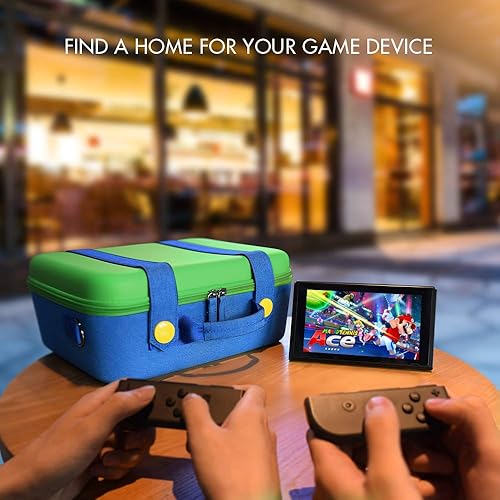 Miniatura 5 de Funda de almacenamiento compatible con el sistema Nintendo Switch bonita y de lujo bolsa de transporte protectora rígida para consola Nintendo