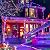 JMEXSUSS 2 Pack Solar String Light 100LED 32.8ft 8 Modes Solar Christmas Lights Waterproof for Gardens, Wedding, Party, Homes, Christmas Tree, Curtains, Outdoors (Multicolor)