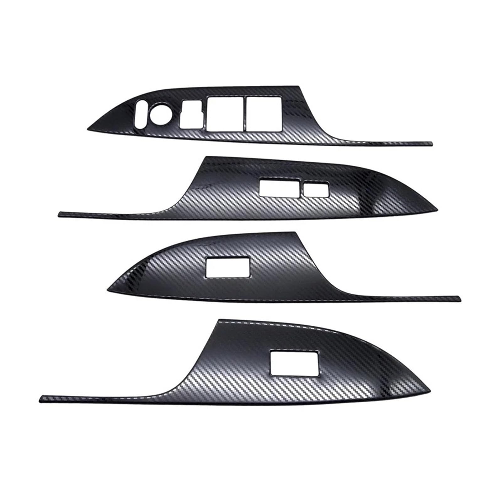 4pieces Car Interior for Accord Auto Window Lift Button Switch Cover Decoration Sticker Kit Accessories Universal Interior Accessories