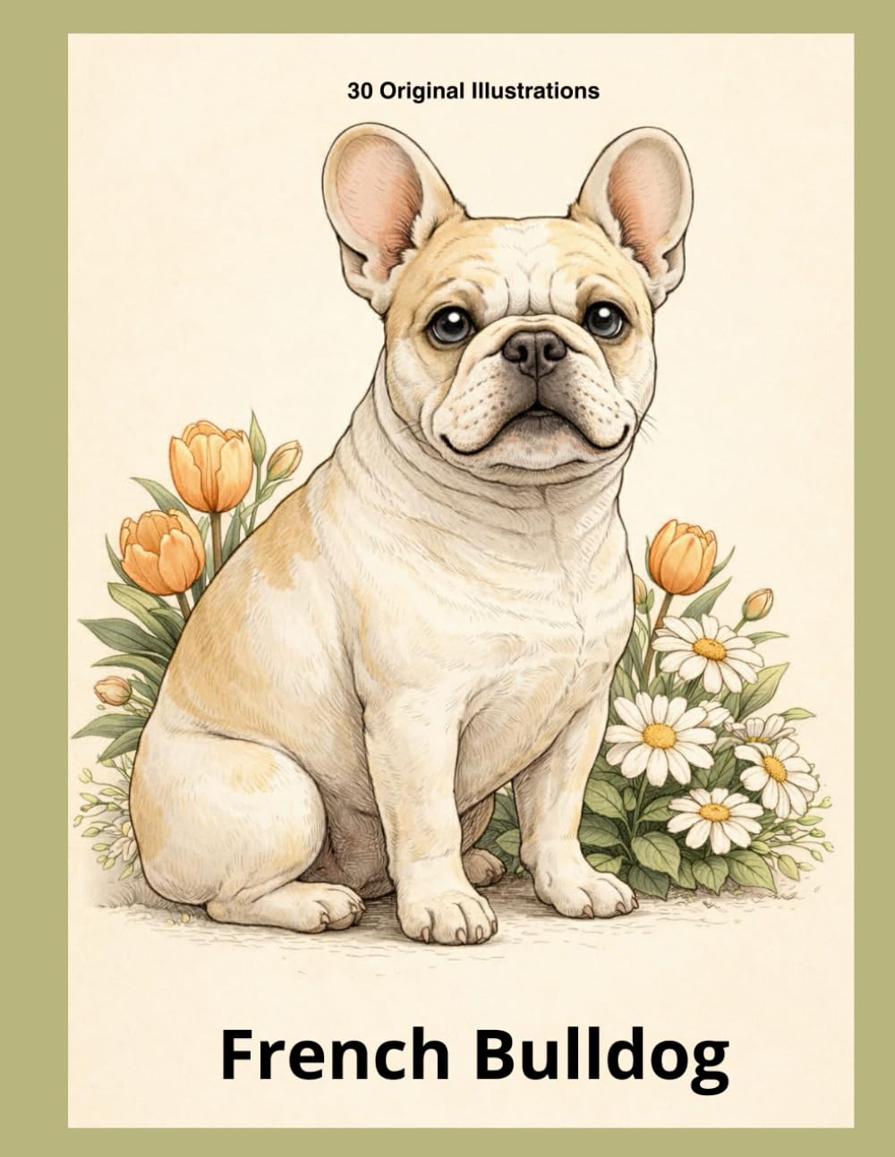 French Bulldog Coloring Book: 30 Original Illustrations for Relaxing and Stress Relief