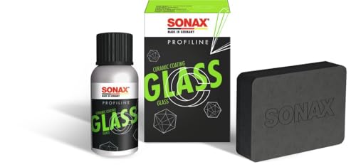SONAX PROFILINE CeramicCoating CC Glass (50 ml) Hydrophobe Versiegelung für echtes Glas am Fahrzeug | Art-No. 02730000