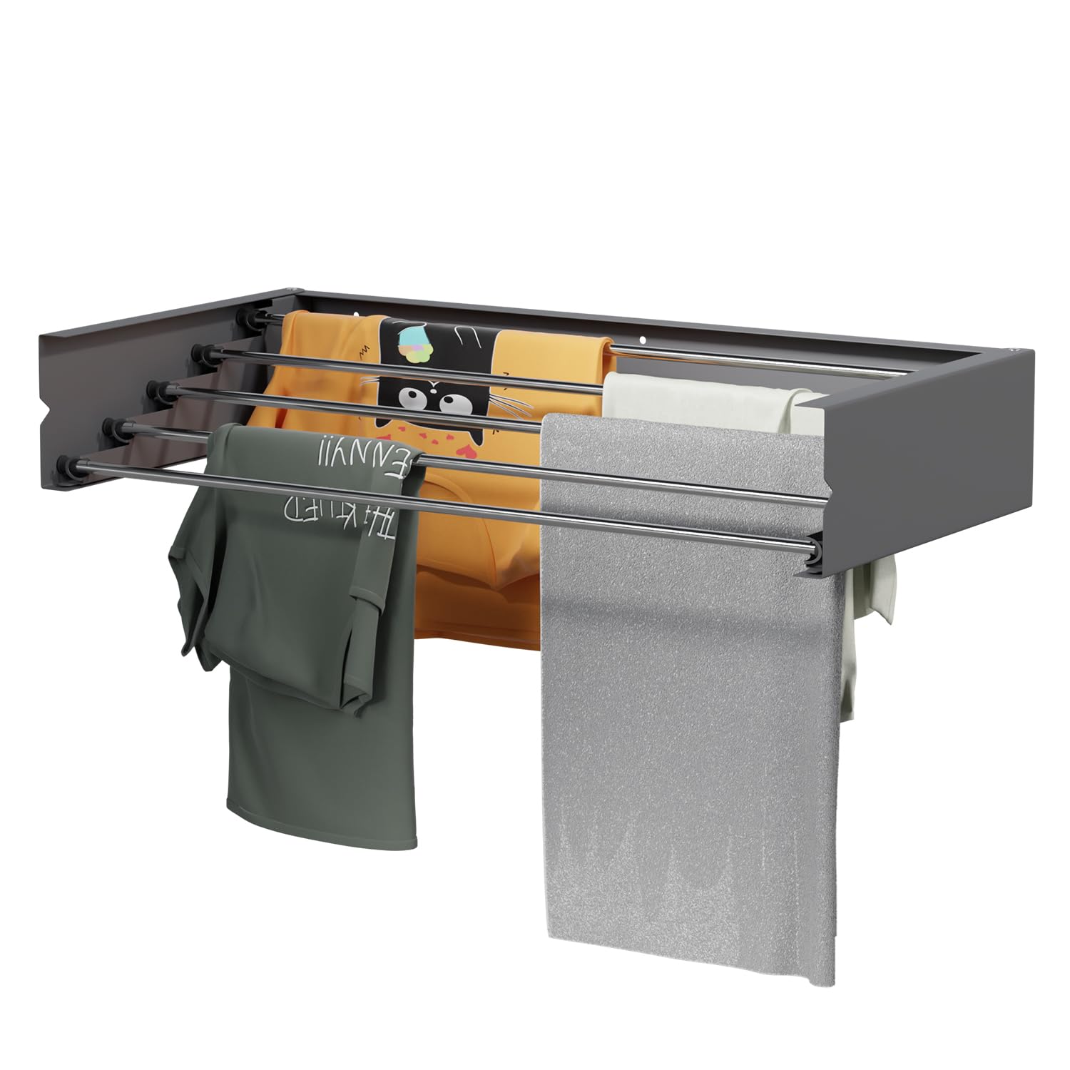 Lifelong Wall Mounted Heavy Metal Cloth Drying rack