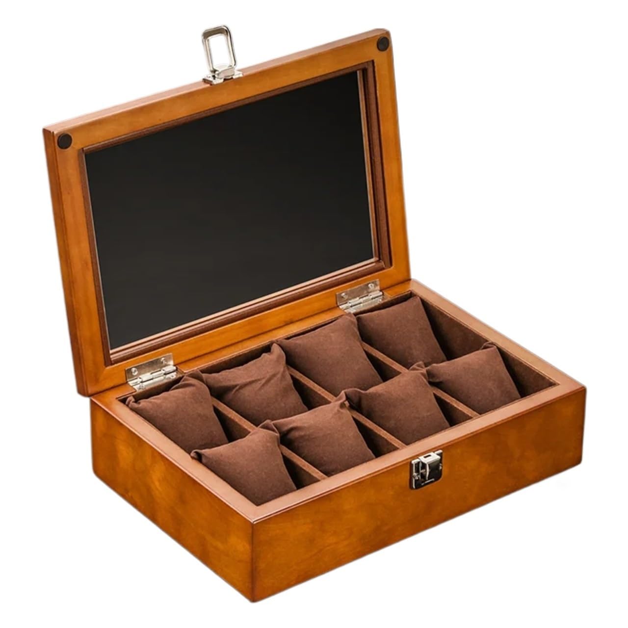 SHENJMAI Watch Box 3/5/8/10/12 Slots Wood Watch Box Organizer Wooden Holder For Men Display Gift