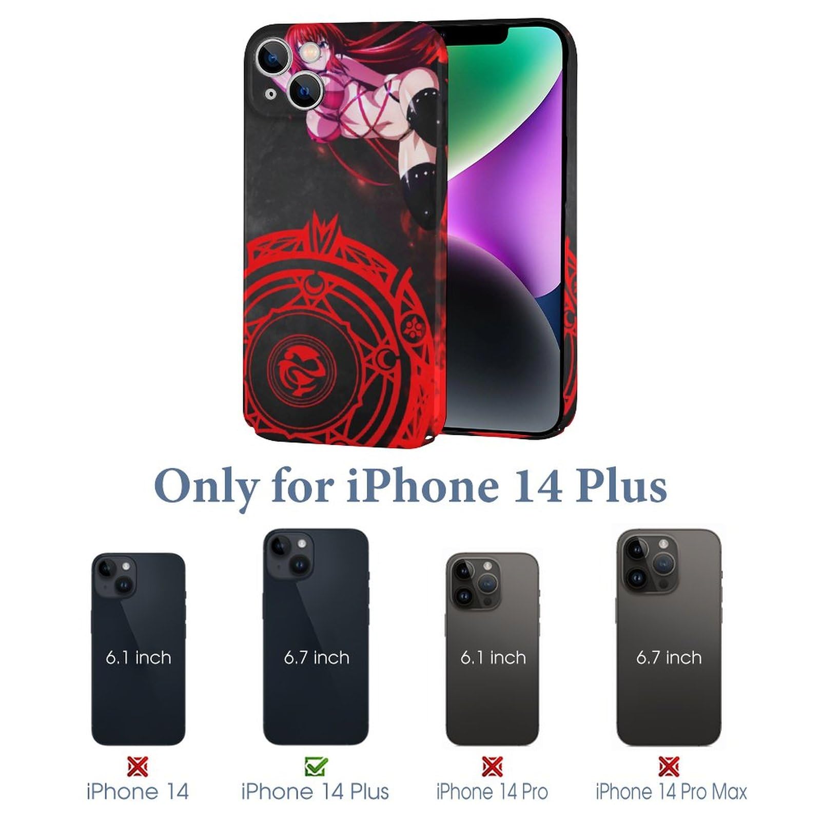 Amazon.co.jp: iPhone 14 Plusケース スマホケース High School DxD