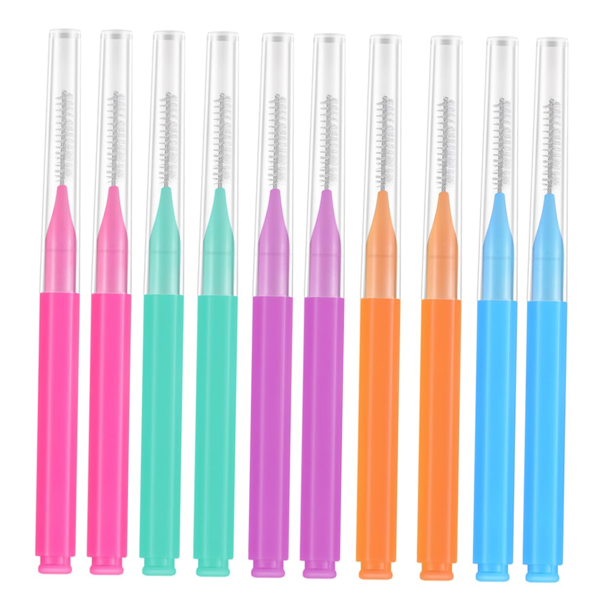 ULTECHNOVO 250piezas Cepillos Interdentales Para Limpieza Oral Diseño Compacto y Ligero Para Dientes y Brackets