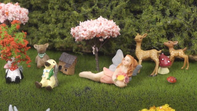 Amazon.com: Canlierr 58 Pieces Miniature Garden Set, Fairy House