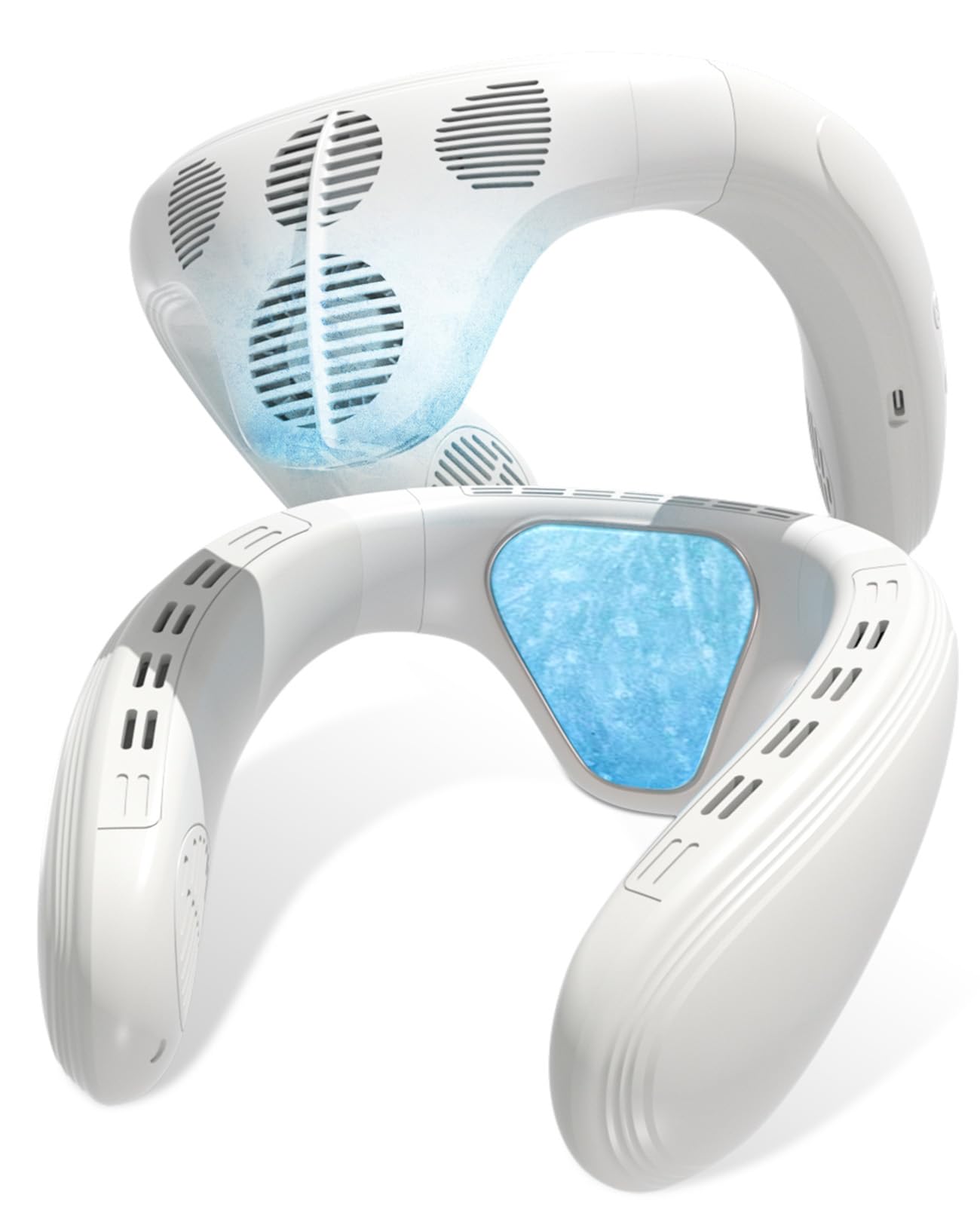 ネッククーラー 2025 首掛け扇風機 冷却プレート瞬時冷却6000mAh大容量 taka-store2_fan05