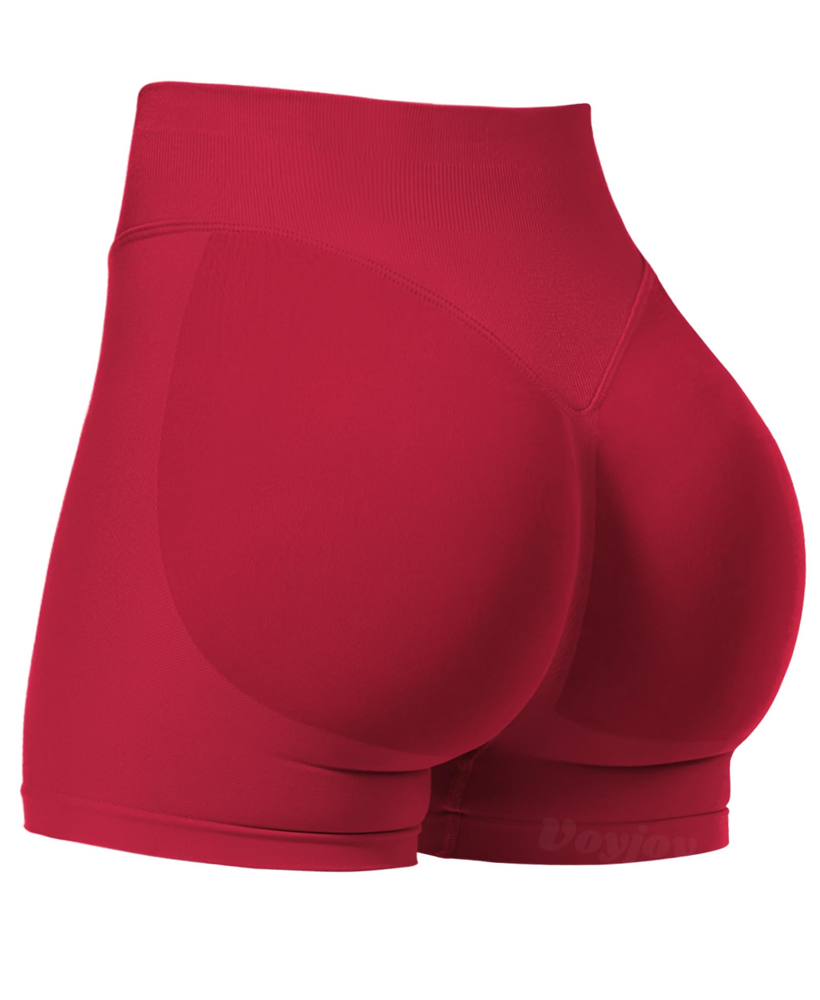 VOYJOY Women Workout Impact Shorts 2.5"/ 3.6"/ 4.5"/ 6" Scrunch Butt Booty | Tummy Control, High Waisted, Bike Short, Gentle Compression, for Women
