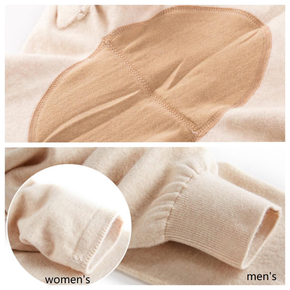 97 % cachemira, ropa interior térmica para hombre y mujer, leggings de invierno para hombre, capa base, mallas largas de lana, peso pesado