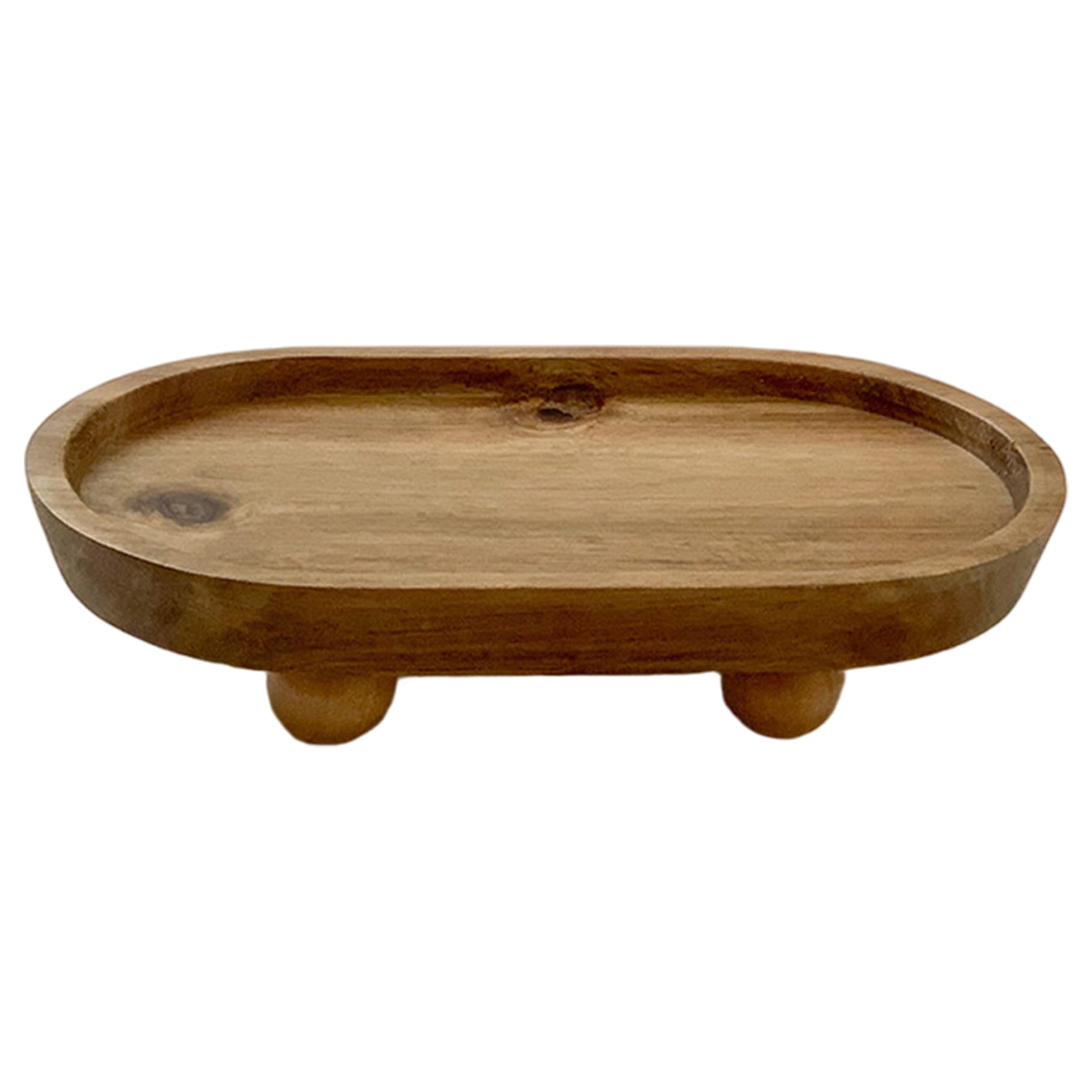 Bandeja de baño de madera CNAFGBGG de 7,8x4,7 pulgadas rústica