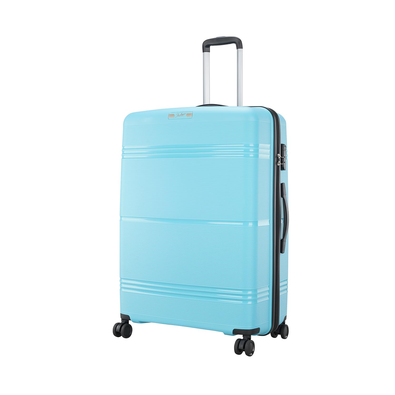 Focus 8W(N) Strolly Large 360° 79 Cm|Trolley Bag, Speed_Wheel Suitcase For Travel, 8 Wheel Luggage For Men And Women, Polypropylene Hard Side Cabin And Check In Bag (Turquoise, Large)
