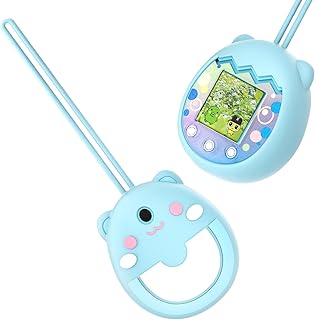 Tedious Silicone Cover Case for Tamagotchi Pix | Anti-Scratch Protective Skin Sleeve Shell for Interactive Virtual Pet Game Machine | Soft Cover with Lanyard Accessories for Tamagotchi Pix