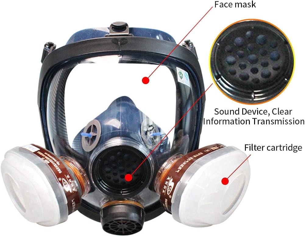 🔥 Crazy Deals WORKCARE Full Facepiece Reusable Face Mask, Organic Vapor Respirators, Protection for Dust, Carving, Woodworking and other Substances