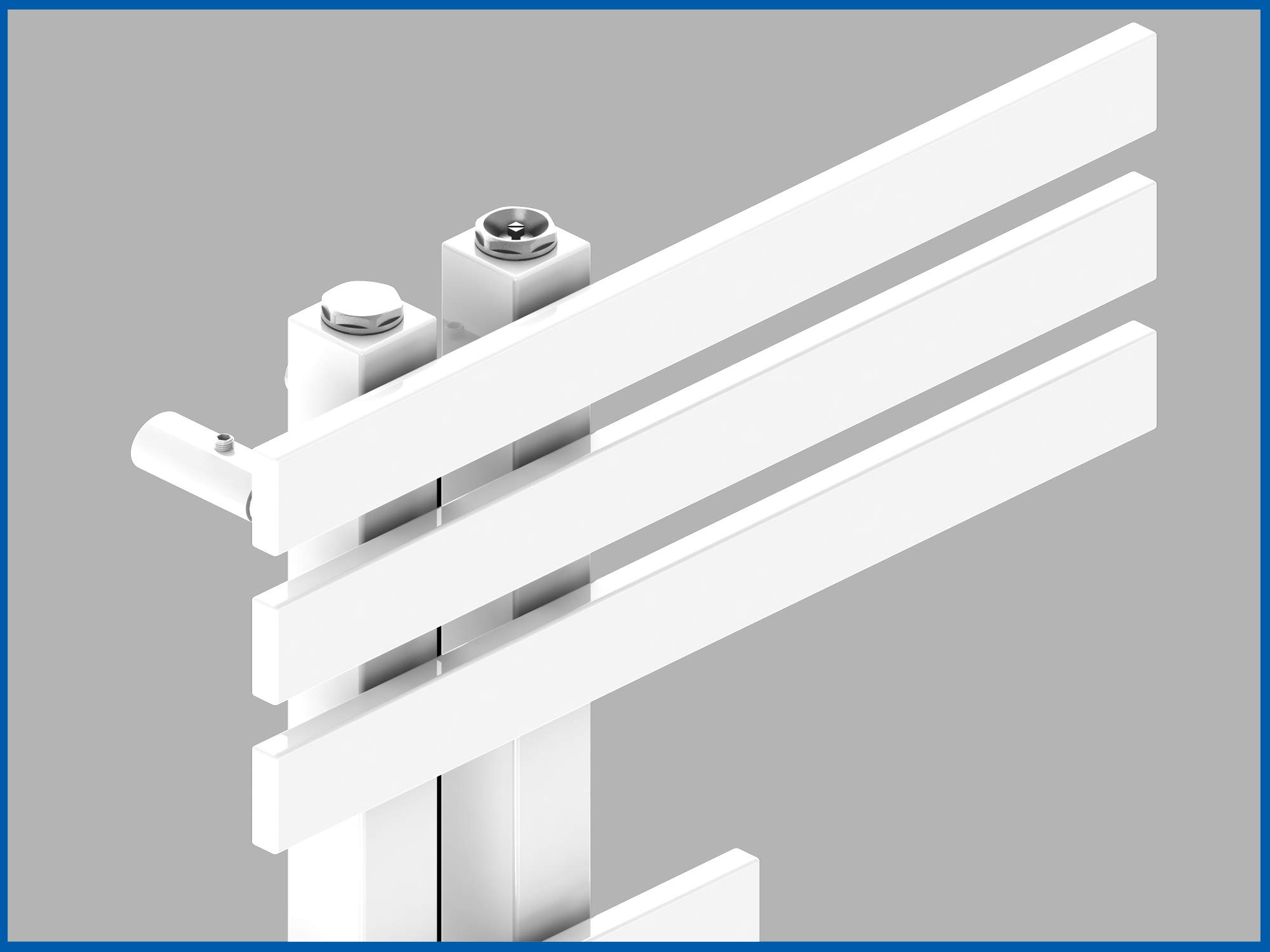 Design grzejnik łazienkowy ELFIE 1400 x 600 mm. biały grzejnik łazienkowy suszarka do ręczników