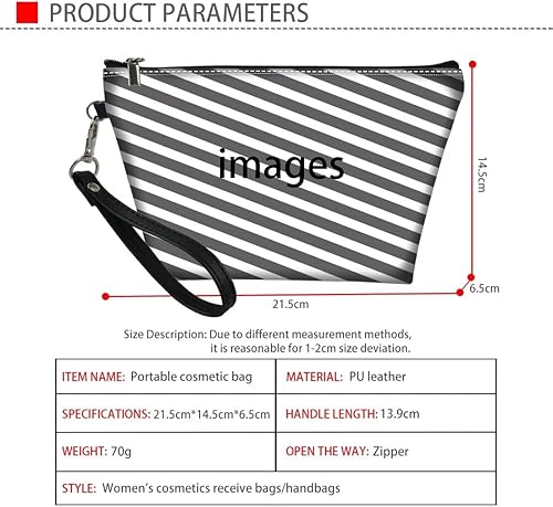 Miniatura 7 de GIFTPUZZ Bolsos con asa superior para mujer, con cremallera, cartera de cuero, tarjetero, soporte para teléfono y bolsa de maquillaje, 3 piezas