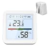 Temperature Humidity Monitor, Wireless Hydrometer, 2.2x2.2in High Accuracy Digital Sensor, Portable Air Monitoring, Weather Tracker for Home, Industrial, Scientific, Remote Use
