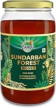 Zandu Sundarban Forest Honey I 100% Pure I Signature Taste & Fragrence Sourced From Dense Mangrove Forest I Rich in Pollent Count I Naturally Rich in Antioxidants, Glass Jar, 500g