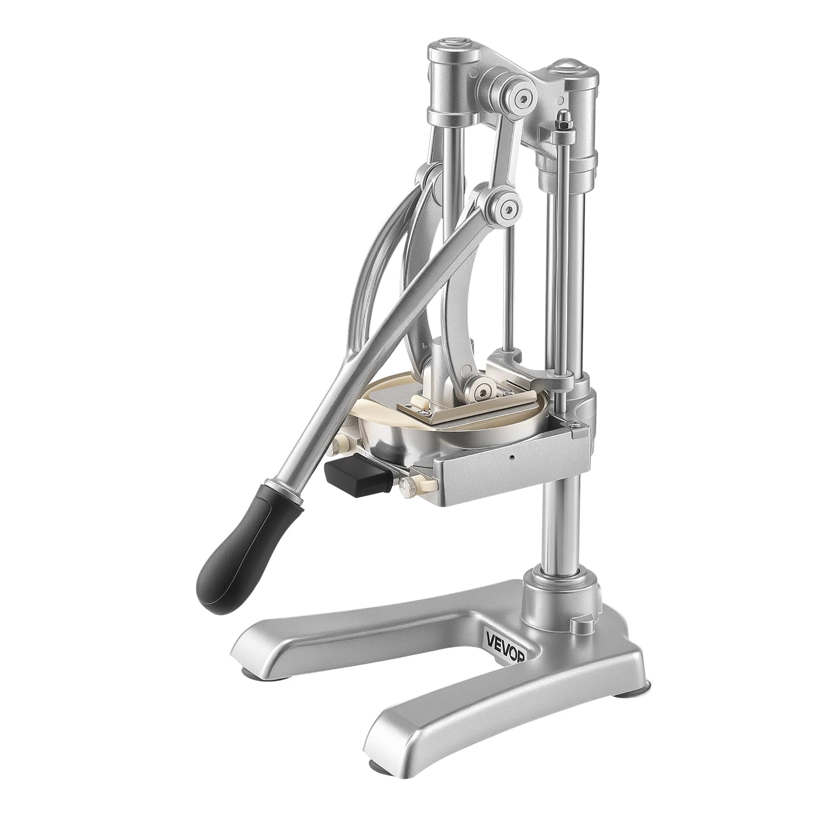 VEVOR Coupe-Frites Pomme de Terre Professionnel Manuel, Coupe-Légumes et Fruits Multifonction, en Inox, avec 3 Lames de Rechange 12,7/9,5/6,4 mm et 1 Lame à Jus, pour Cuisine Restaurant Maison