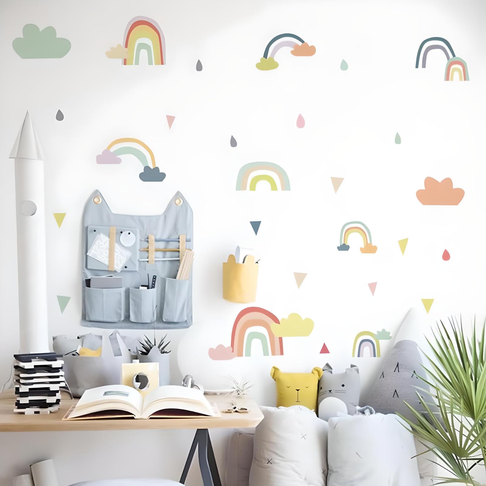 JAAMSO ROYALS Cute Cloud and Rainbow Stickers for Walls of Home, Wall Sticker for Living Room, Wall Stickers for Home, Wall Painting Stickers, Living Room Wall Stickers (30 CM X 60 CM) (B0C8DC7VLL) Amazon Price History, Amazon Price Tracker