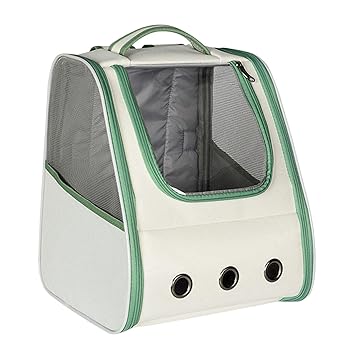 GAH Portable Pet Carrier Backpack Travel Bag Dog Cat Carrying Handbag Green