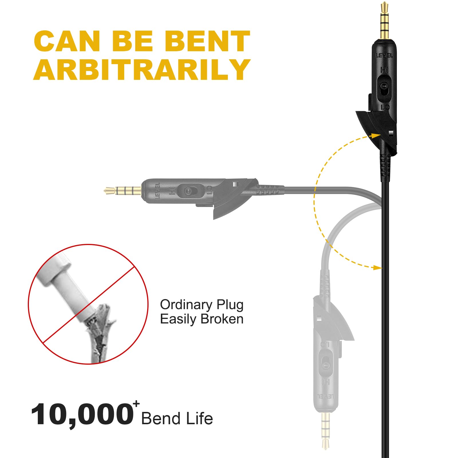 Casque Bose Quietcomfort Ultra Toxaoii Cable De Audio QC15 De Repuesto QuietComfort 15 Cable Câble Audio Bose QuietComfort 15 Casque Bose Quietcomfort Ultra Toxaoii Cable De Audio QC15 De Repuesto QuietComfort 15 Cable Câble Audio Bose QuietComfort 15