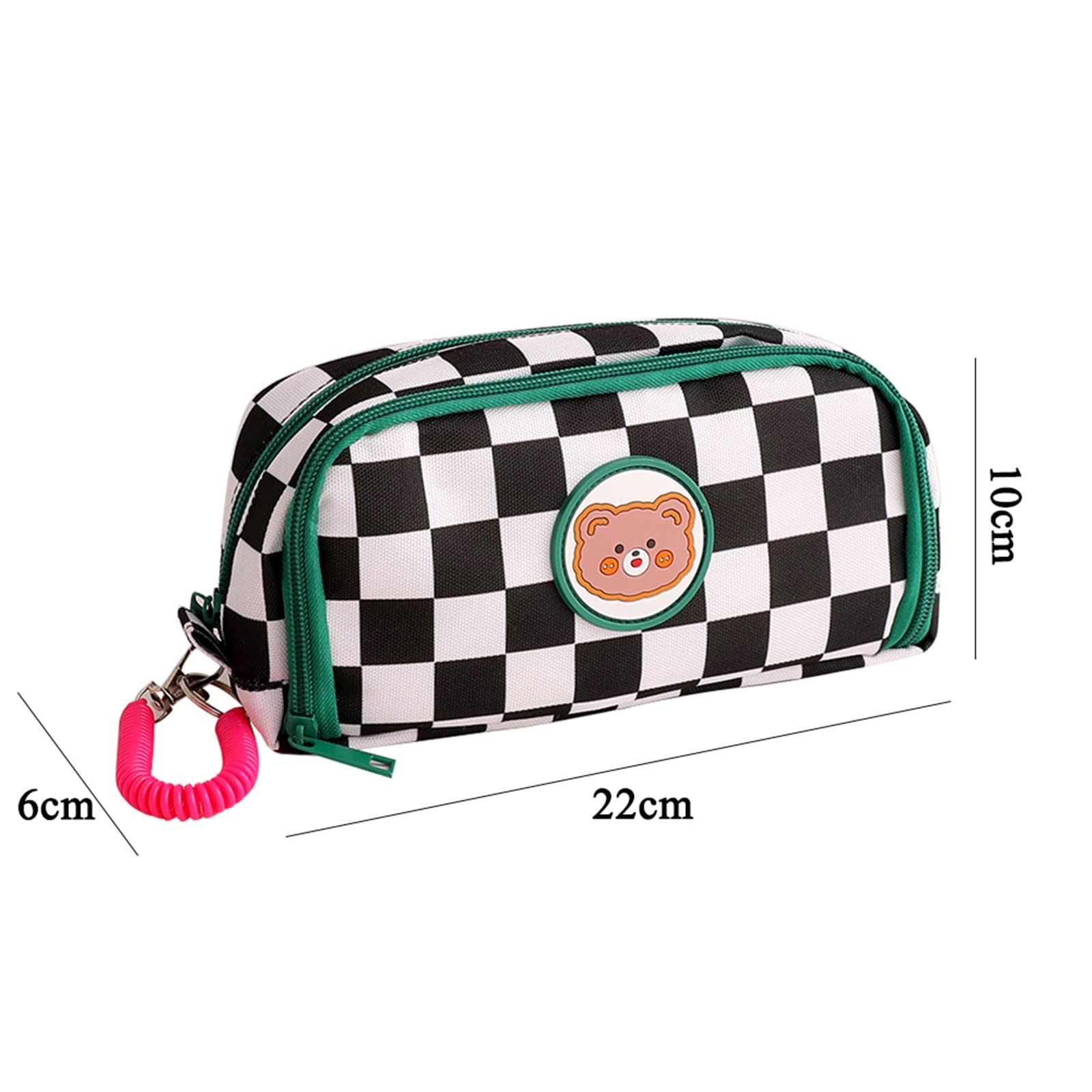 Estuche para bolígrafos Pencil Bag Estuche for lápices Bonito, Caja for lápices, papelería de Gran Capacidad, Estuches for lápices con Rejilla, Estuche for lápices, Estuche for bolígrafos(Black)