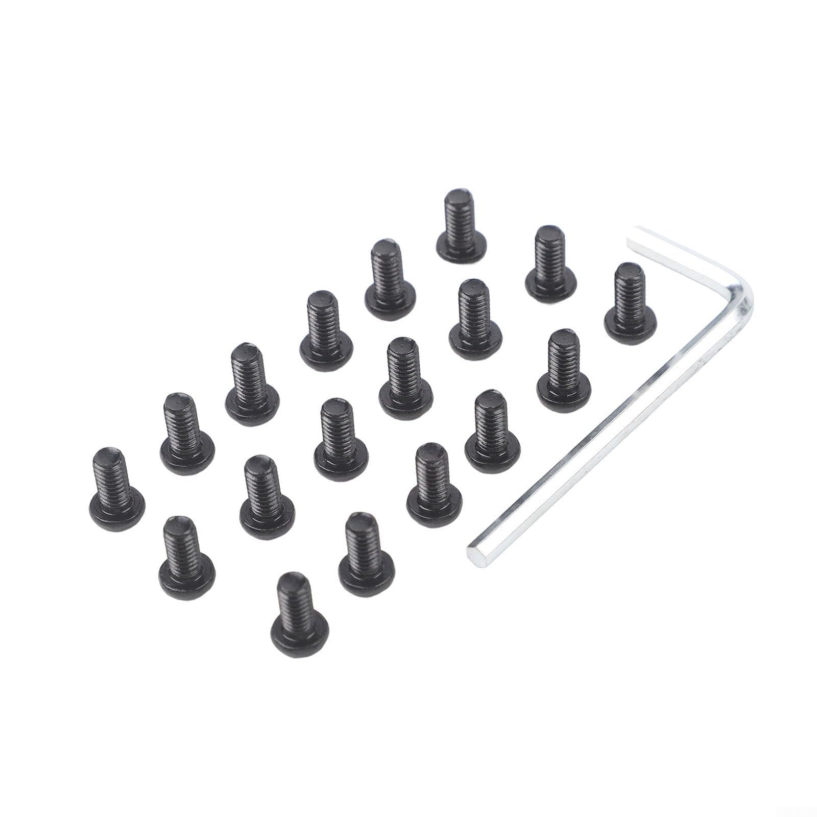 Paquete de 18 tornillos de acero inoxidable con llave 3.0 para MAX G2 G30LP G30D Scooter eléctrico cubierta de batería