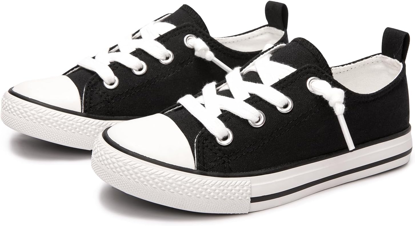 BENEKER Boy Girls Canvas Shoes Slip on Sneakers Comfort Casual Walking Shoes for Little Kid Big Kid - Image 5