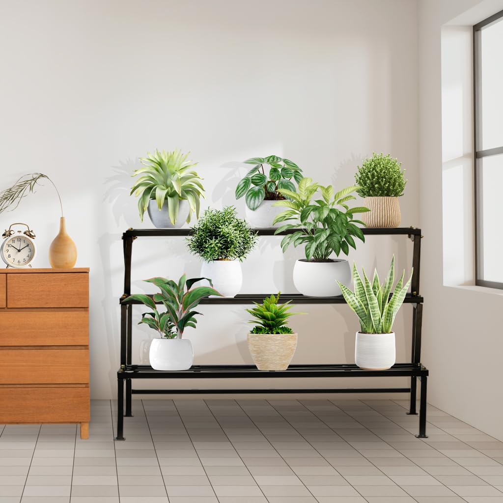 Stylish Black Plant Stand - Indoor & Outdoor -1