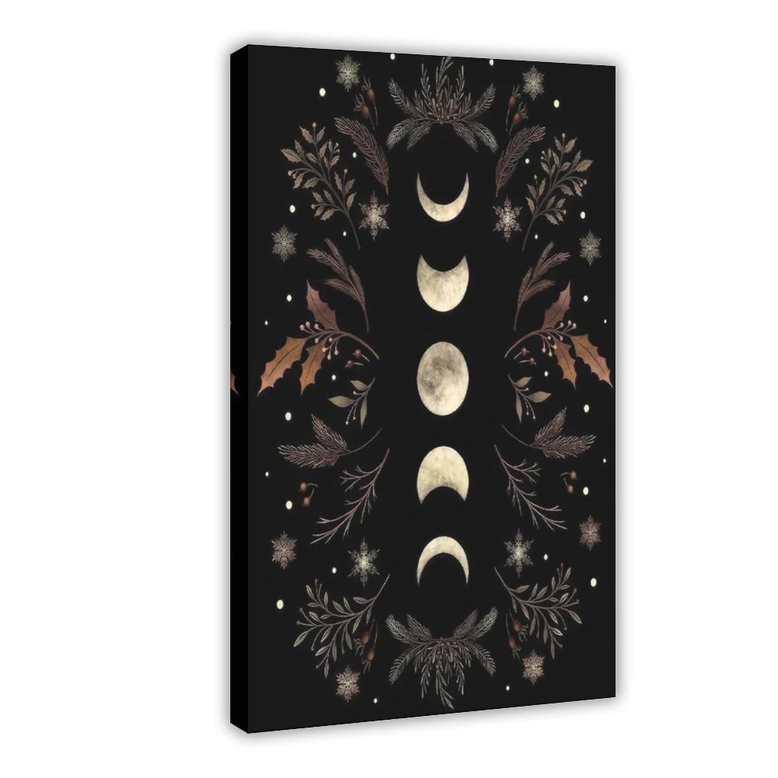 Bareronor Simple Moon Poster Canvas Poster Bedroom Decor Landscape Office Room Decor Gift 24" L X 36" W