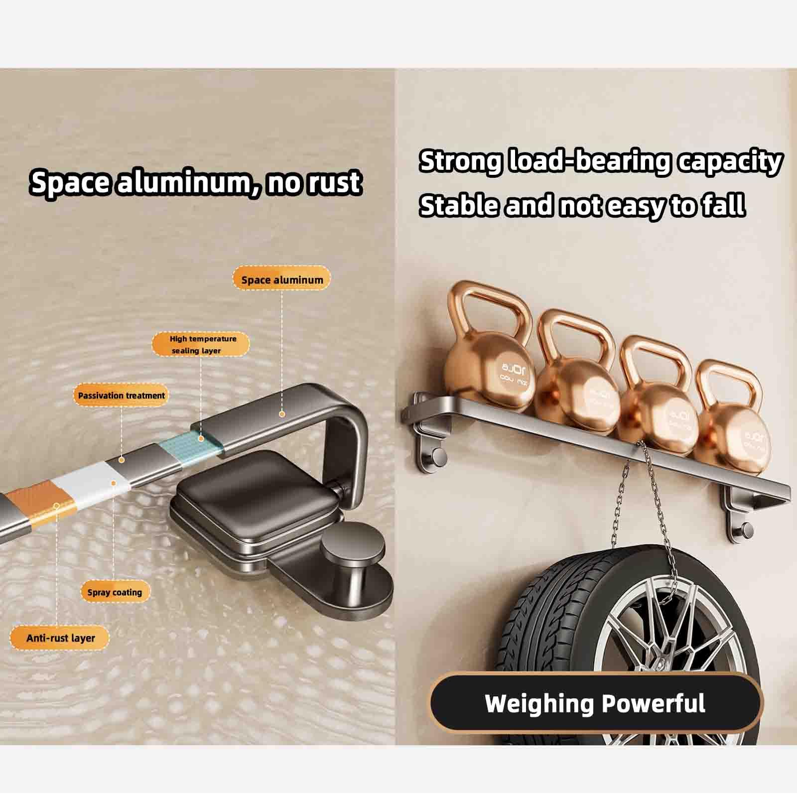 Scarpiera sottile in metallo, compatta, 30 cm, portatile, in alluminio, con ventose, ideale per uso domestico (grigio)