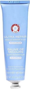 First Aid Beauty - Ultra Repair Rescue Barrier Balm, Deep Hydrating Skin Barrier Mask with 1% Dimethicone, Visible 24-Hour Relief for Dry, Cracked & Chapped Skin, Safe for Sensitive Skin, 63.7g