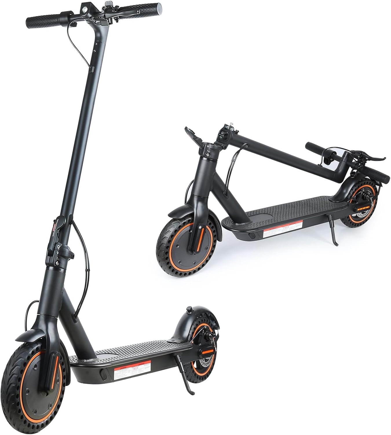 Fast Electric Scooters,Portable Folding Commuter E Scooter,19Mph Speed & 21 Miles Long Range E Scooter w/Double Braking System & App Control, 500W Motor, 8.5" Solid Tires Electric Scooter for Adults